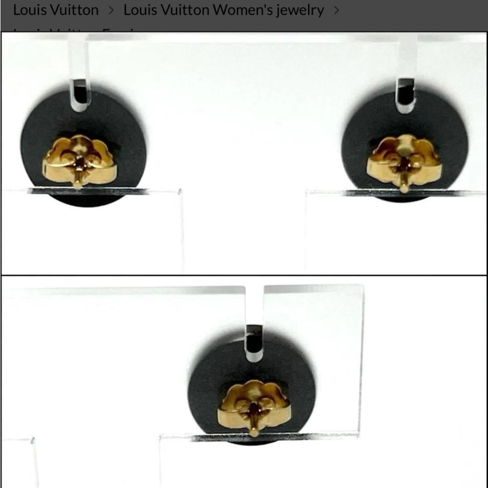 Louis Vuitton Boucle de Reuil Puce Sylvania Earrings Dark brown - Picture 10 of 12